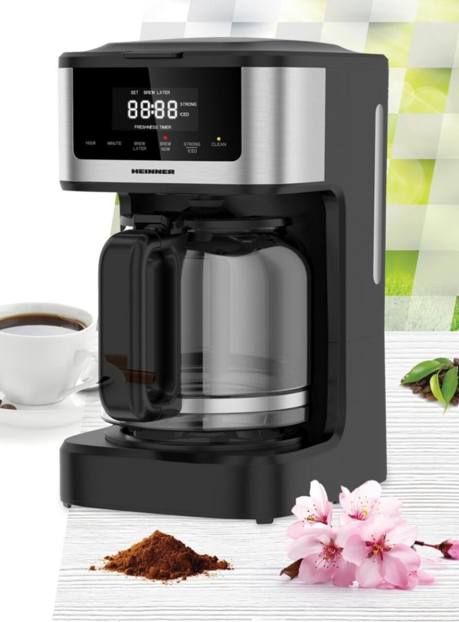 Cafetiera Heinner, 900W, 1.8L, negru - imagine 4